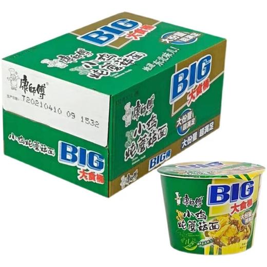 康师傅小鸡炖蘑菇面大食桶132g*12桶 商品图0