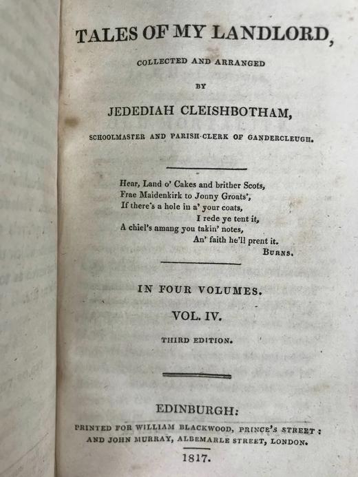1817年 司各特《黑侏儒/清教徒》（全4卷合订2册） 精装32开 商品图9