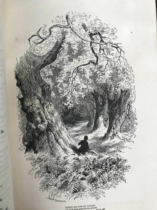 1881年 朗费罗诗集 配多幅插图 全真皮精装32开 商品图10