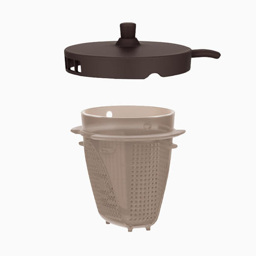 膳魔师（THERMOS）保温水壶大容量泡茶壶茶水分离700ml办公室家用不锈钢TTE-700 BE 商品图1