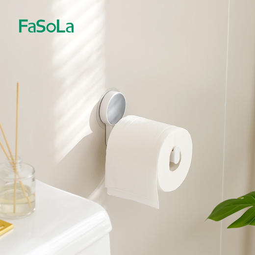 FaSoLa浴室纸巾挂架免打孔壁挂式卷纸架收纳置物架毛巾架 商品图1