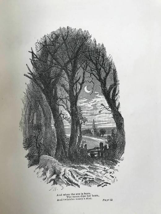 1881年 朗费罗诗集 配多幅插图 全真皮精装32开 商品图9