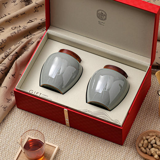 见喜皮盒【双瓷罐•红色】70元一套/一件10套 商品图5