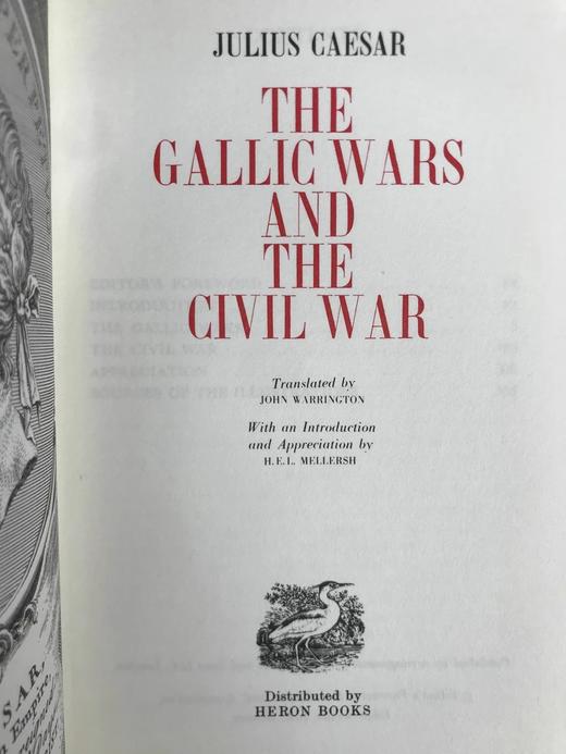 恺撒大帝《高卢战记与其他作品》 30幅插图 苍鹭出版社（HeronBooks）复古仿皮精装本 商品图2