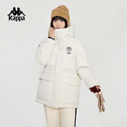 Kappa卡帕复古羽绒服2023新款女冬户外短款连帽防寒服K0D82YY01 商品图0