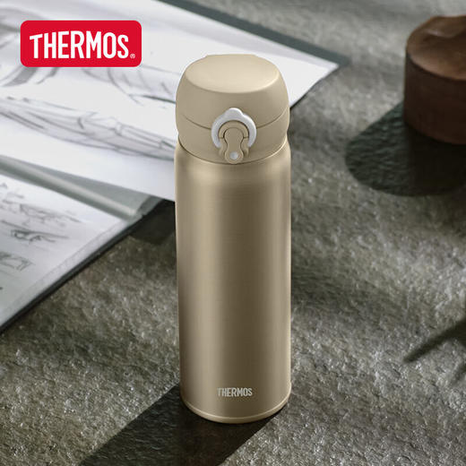 膳魔师（THERMOS）保温杯钛杯超轻便携商务办公杯咖啡杯水杯子 TCTG-500 GY太空灰 商品图3