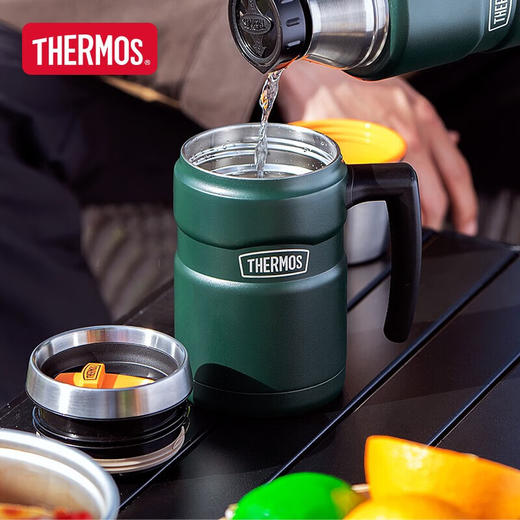 膳魔师（THERMOS）保温杯530毫升316不锈钢内胆男女泡茶咖啡水杯子 TSK2-470S AGR 商品图2