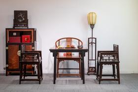 红桥红  家具严选  缅甸花梨（大果紫檀）【恭王府寿字纹圈椅】