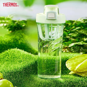 膳魔师（THERMOS）塑料杯摇摇杯奶昔杯夏季健身运动水杯男女生大容量杯子Tritan材质 TP4086N 奶油薄荷绿CMG