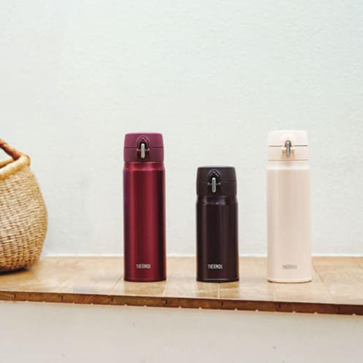 膳魔师（THERMOS）保温杯学生水杯不锈钢杯子保冷杯男女士车载便携弹盖杯JOH-500 商品图3