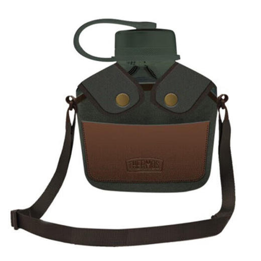 膳魔师（THERMOS）大肚杯塑料杯1100ml男女士学生大容量运动TSK2-1000 AGR云杉绿 商品图0