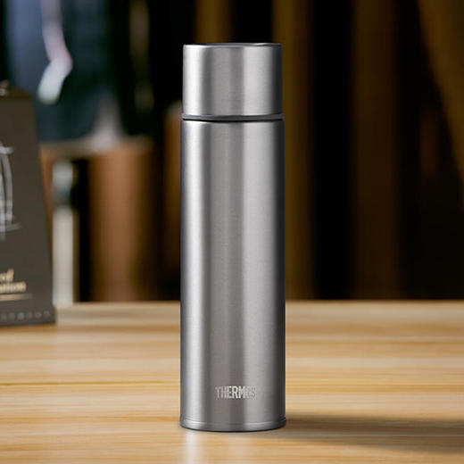 膳魔师（THERMOS）保温杯钛杯办公礼品泡茶杯子咖啡户外车载水杯礼盒装TCTE-500 500毫升-太空灰色-GY 商品图0