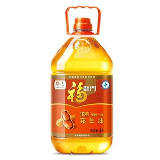 福临门浓香压榨一级花生油4L/桶 商品图0