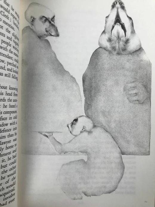 卡夫卡《审判》 22幅插图 苍鹭出版社（HeronBooks）复古仿皮精装本 商品图4