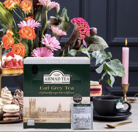AHMADTEA 英国亚曼茶 伯爵红茶烘焙100包 奶茶必备伴侣 英国进口