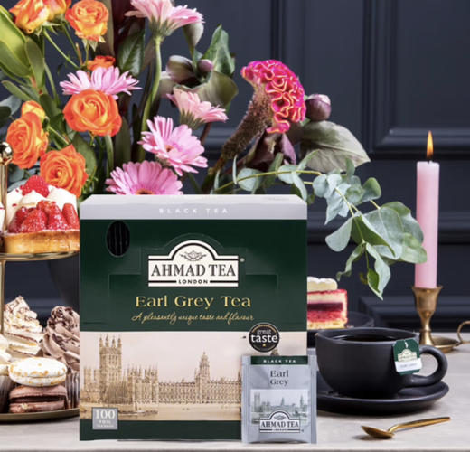AHMADTEA 英国亚曼茶 伯爵红茶烘焙100包 奶茶必备伴侣 英国进口 商品图0