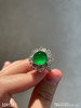 玻璃种木那艳绿蛋面戒指【3291211】具体价格微信咨询 商品缩略图8