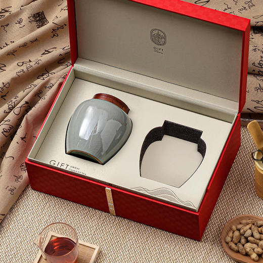 见喜皮盒【双瓷罐•红色】70元一套/一件10套 商品图6