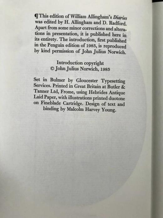爱尔兰诗人威廉·阿林汉姆日记（1990） 15幅插图 精装16开带书匣 商品图3