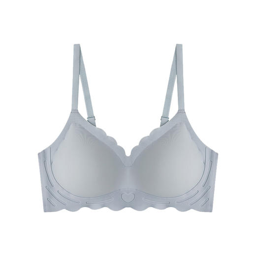 【宛如没穿内衣般舒适，第二件更超值！】小胸聚拢，私藏轻甜；无钢圈托乳，舒适随身；果冻胶杯，治愈你心。少女3D托杯乳胶文胸，尽情展现小胸的魅力！ 商品图4