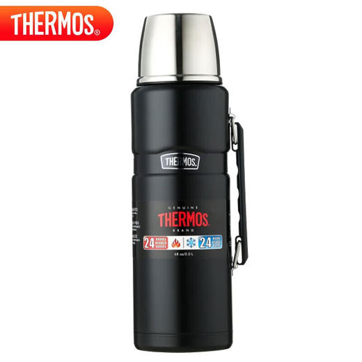 膳魔师（THERMOS）保温壶大容量2000ml高真空不锈钢户外运动旅行壶SK-2020 黑色 商品图0
