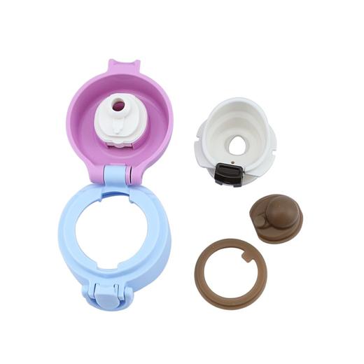 THERMOS膳魔师JNT 550毫升真空不锈钢保温杯学生开学必备便携式带挂绳提绳-送礼好物 VIOLETPINK 紫粉配色 商品图3