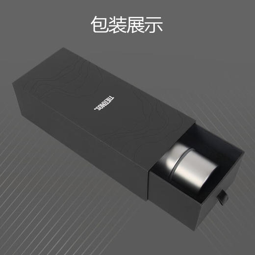 膳魔师（THERMOS）保温杯钛杯办公礼品泡茶杯子咖啡户外车载水杯礼盒装TCTE-500 500毫升-太空灰色-GY 商品图3