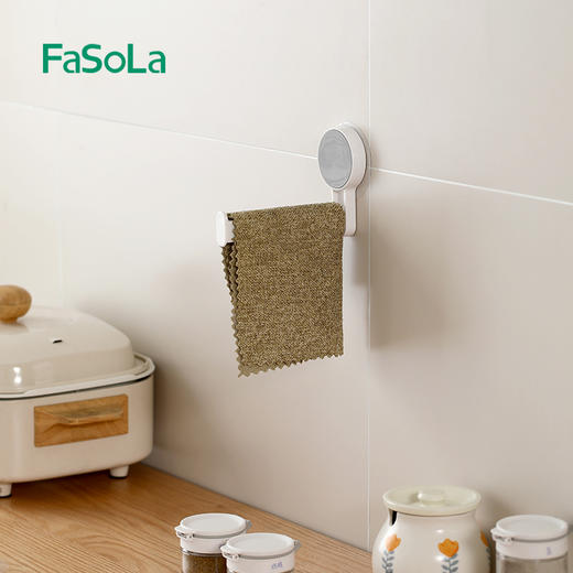 FaSoLa浴室纸巾挂架免打孔壁挂式卷纸架收纳置物架毛巾架 商品图7