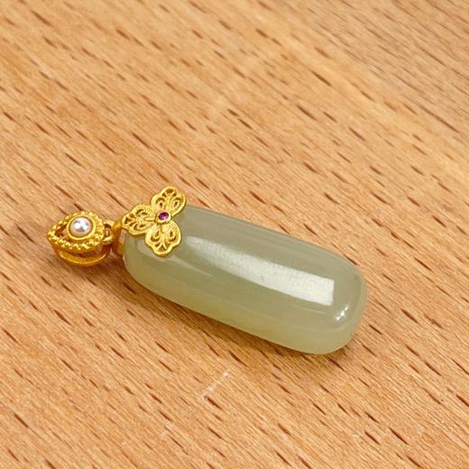 19524-S925和田玉长无事牌约31*10mm吊坠无链 商品图0