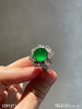 玻璃种木那艳绿蛋面戒指【3291211】具体价格微信咨询 商品缩略图0