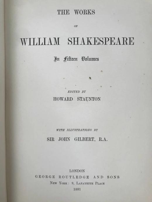 1881年 莎士比亚《亨利六世》 约翰·吉尔伯特数十幅插图 漆布精装16开 商品图2