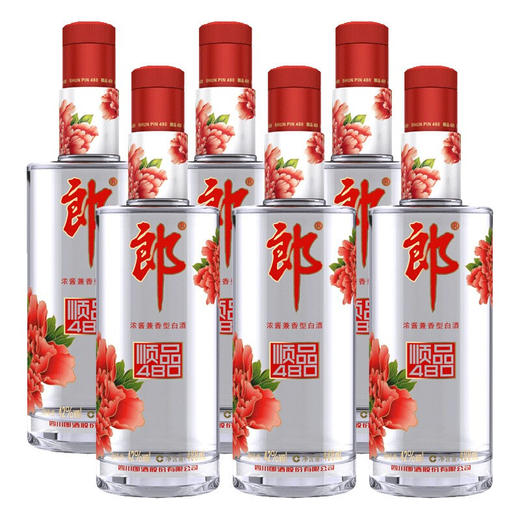 【单瓶37】郎酒 顺品郎 红顺480 兼香型白酒 45度 480ml*6  480ml*12 （光瓶需打包防破损 不发原箱） 商品图2