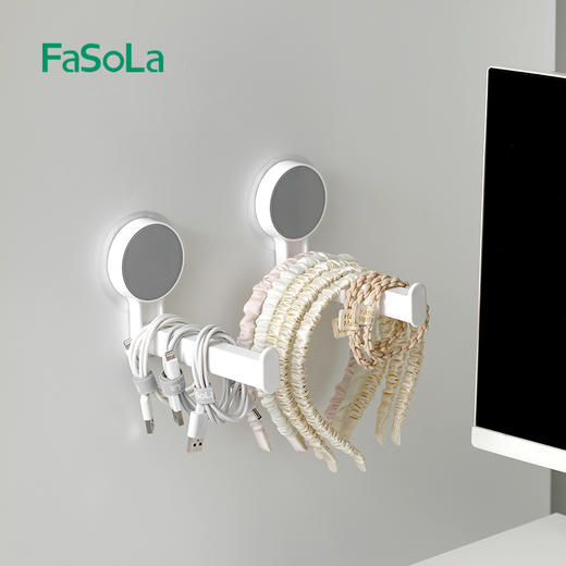 FaSoLa浴室纸巾挂架免打孔壁挂式卷纸架收纳置物架毛巾架 商品图5