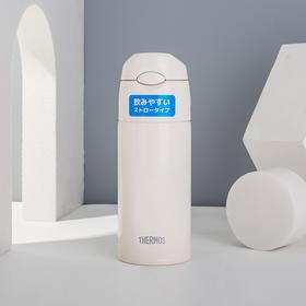 膳魔师（THERMOS） 膳魔师不锈钢保温吸管杯成人孕妇产妇老人周冬雨同款吸管水杯子 FHL-402 白色 400ML