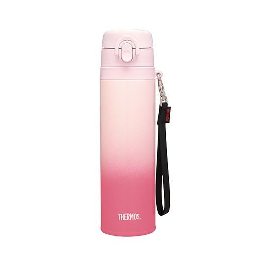 膳魔师THERMOS2023年新品304不锈钢渐变色保温杯带提绳便携男女学生水杯 JNT-551渐变粉 带提绳550毫升 商品图4