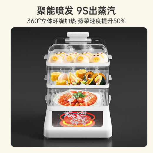 【ZMOR择享】多功能三层可视鲜舱电蒸锅C66-24L 商品图3