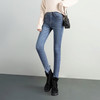 高腰加绒牛仔裤女小脚裤，紧身弹力显瘦显高发热铅笔保暖裤RH-ESSJ6666 商品缩略图1