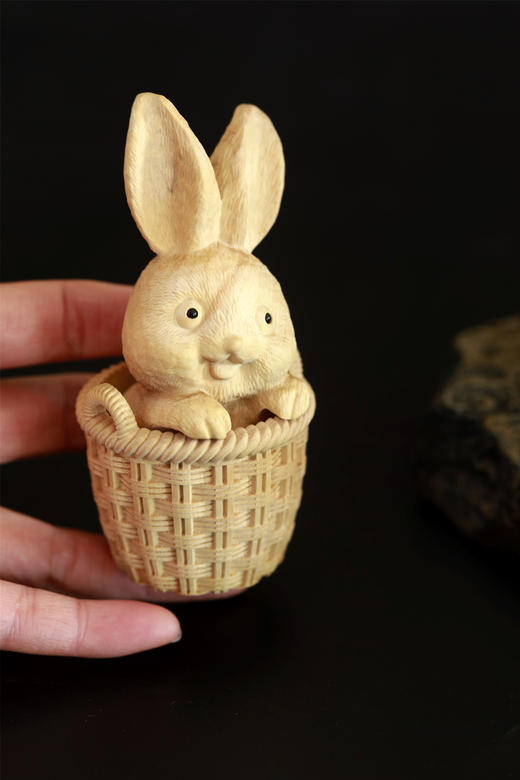 摇篮兔°大款&小款黄杨木小挂件/摆件 商品图8