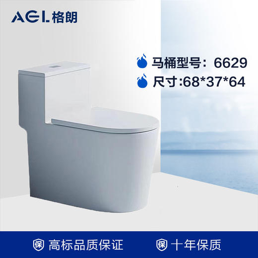 格朗 坐便器 6629【2829】 矮水箱-40坑 商品图0