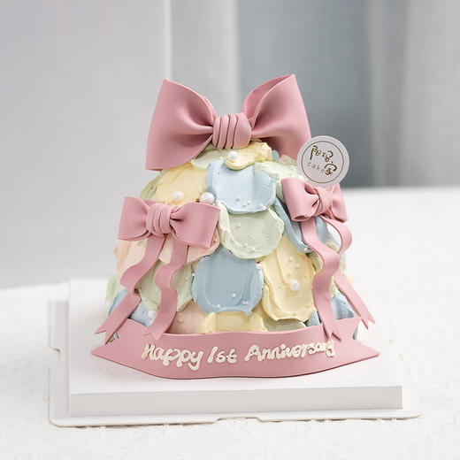 粉彩蝴蝶结（有翻糖配件，需提前24小时预订） 商品图0