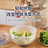 多功能蔬菜脱水器厨房沙拉甩干器塑料脱水机沥水篮甩水篮手动家用 商品缩略图3