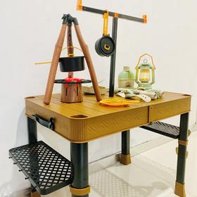 富达尔野营考拉日记探险套装备儿童过家家户外玩具围炉煮茶烧烤篝火
