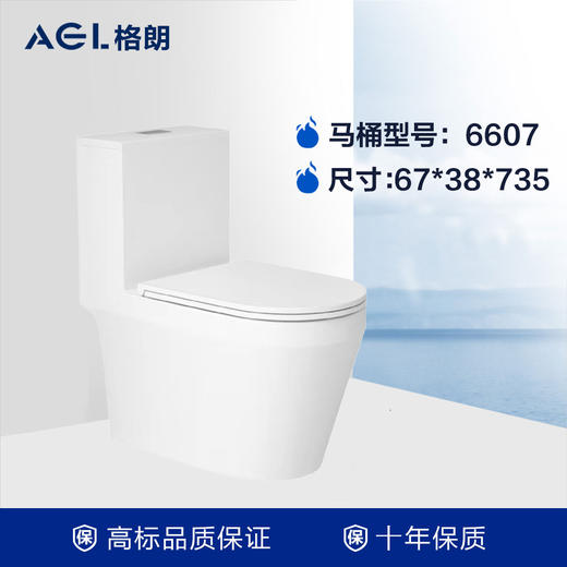 格朗 防冻脲醛盖坐便器 6607 商品图0