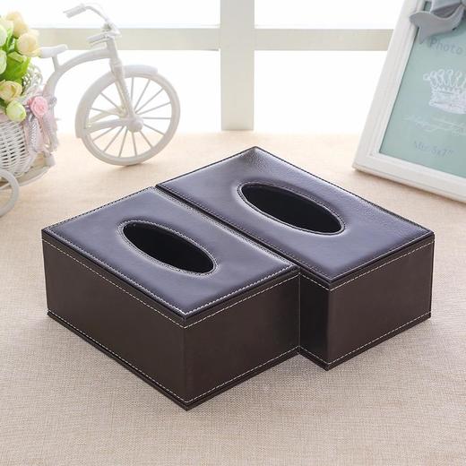 创意欧式皮革纸巾盒汽车纸巾盒子批发车载pu皮质抽纸盒批发纸抽盒 商品图1