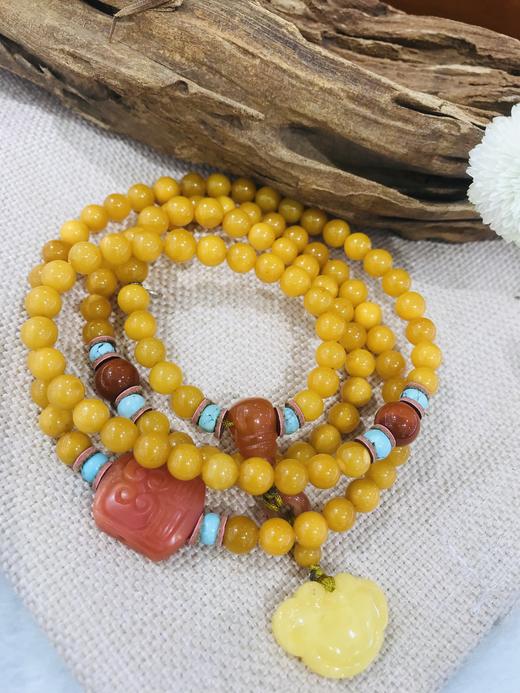 5F JADE 吉祥灵玉蜜蜡南红长链 商品图0