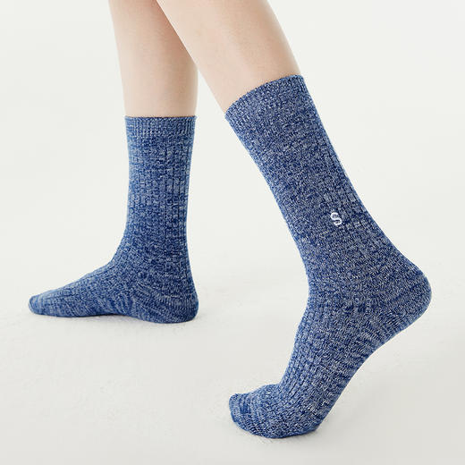 【代发】上森派系 字母纯色毛线中筒袜（下单后不接受退款，请谨慎下单！） 商品图2