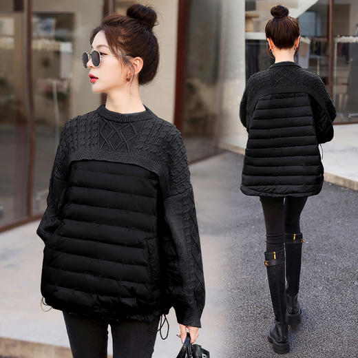 冬季新款，针织拼接套头羽绒衣羽绒服HR-BX2220 商品图2