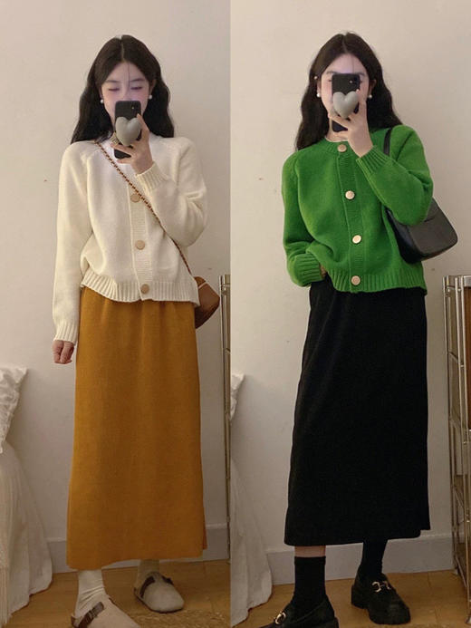 韩国五色金扣开衫 商品图7