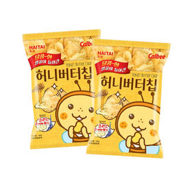 海太蜂蜜 黄油薯片 60g*2袋 韩国进口 休闲零食 薯片 卡乐比 膨化零食 包邮