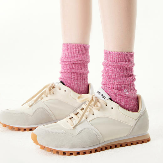 【代发】上森派系 字母纯色毛线中筒袜（下单后不接受退款，请谨慎下单！） 商品图5